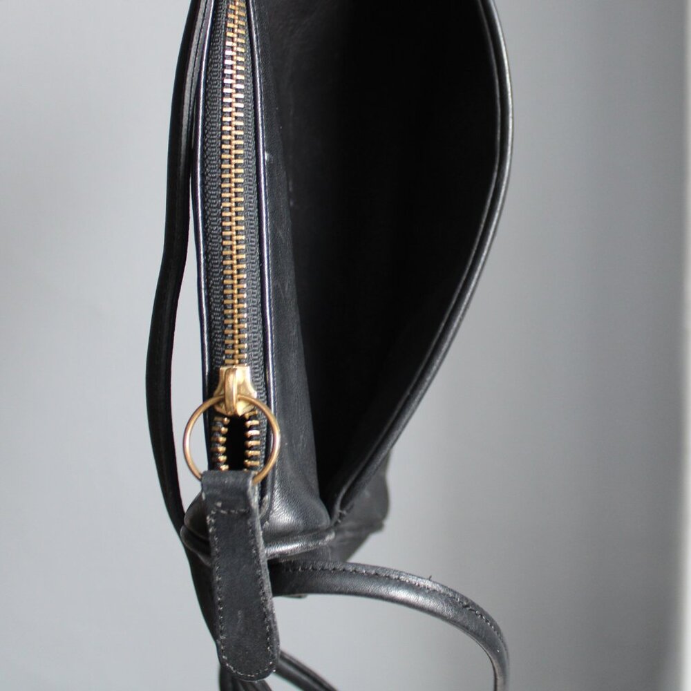 Coach Vintage 80's Black Crossbody Shoulder Crossbody Bag NO 0358-047 - Picture 7 of 7